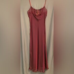 Victoria’s Secret vintage gown, iridescent, crushed velvet straps, sheer USED